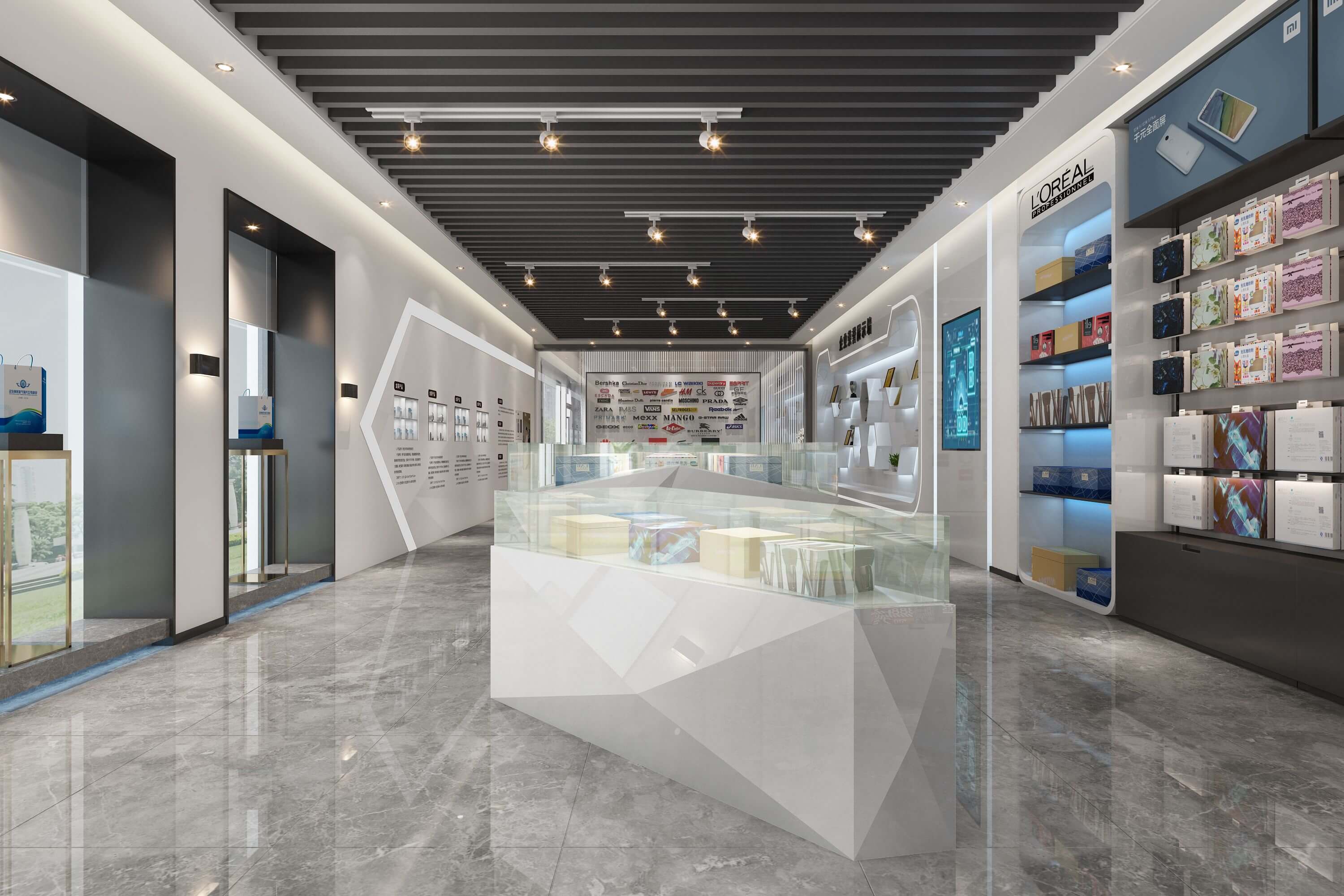 现代极简别墅装修_盐城鸿洋印刷办公加展厅装修